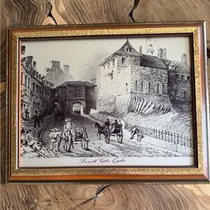 Prescott Gate, Quebec Engraving on Metal